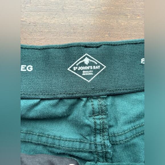 St Johns Bay Women's 8 Retro 90's Y2K Green Festival Hippie Corduroy Pants - Picture 5 of 11